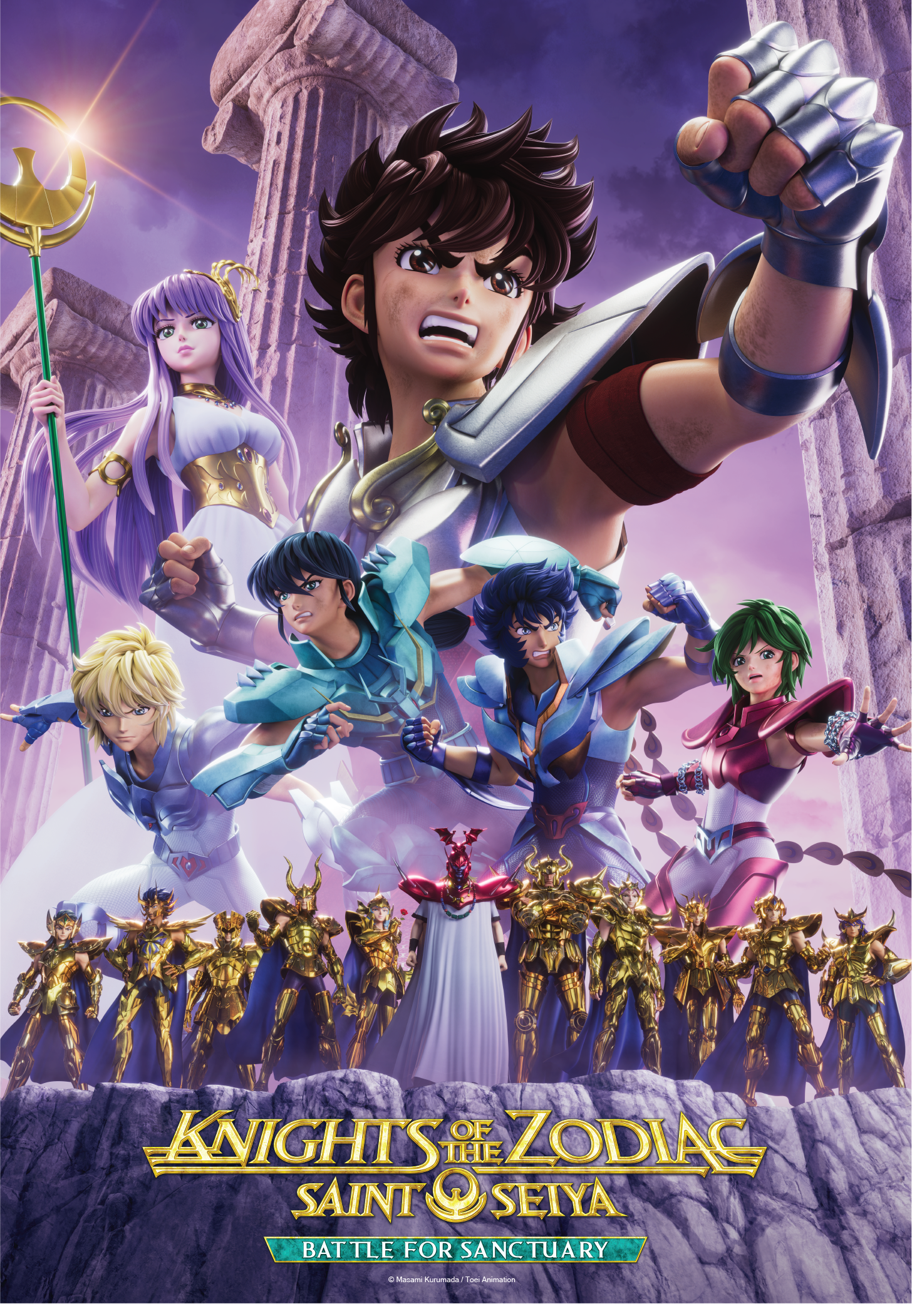 This summer, two international streaming giants 
Crunchyroll and iQIYI are bringing 
the new seasons of Saint Seiya: Knights of the Zodiac